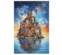 Italian Landscape Puzzle Adults And Teenagers 1000 Pieces Wooden Jigsaw Educational Game Toy Family Decoration 78×53cm