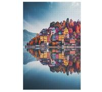 Italian Landscape Wooden Jigsaw Puzzles for Adults 1000 Piece Puzzle for Kids & Teens, Fun Educational Games for Family Game Night 78×53cm