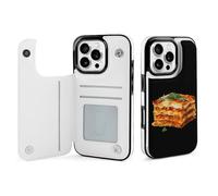 Italian Lasagna Printed Flip Phone Cases Compatible with iPhone 16