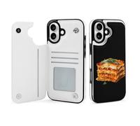 Italian Lasagna Printed Flip Phone Cases Compatible with iPhone 16