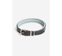 Italian Leather Dog Collar Lords & Labradors Black L