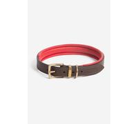 Italian Leather Dog Collar Lords & Labradors Brown S