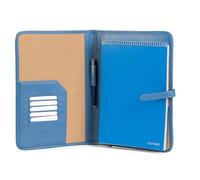 Italian Leather Proffesional Business Presentation Conference A4 Folder, Notepad, Portfolio, Padfolio Writing case (Lightblue)