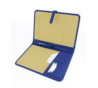 Italian Leather Proffesional Business Presentation Conference A4 Folder, Notepad, Portfolio, Padfolio Writing case (Blue)