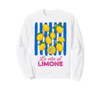 Italian Lemon La Vita Al Limone Fruit Graphic Zesty Sweatshirt