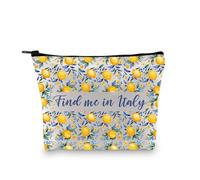 Italian Lemon Makeup Bag Italy Lemon Themed Gift Amalfi Coast Gift Positano Lemon Bag Souvenir Gift Bag Find me in Italy (Find me in Italy 3uk)