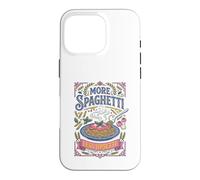 Italian Less Upsetti More Spaghetti Funny Food Case for iPhone 16 Pro