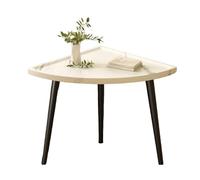 Italian Light Luxury Side Table Bedside Table End Table with Thickened Legs Rounded Corners Spacious Anti-Slip Top for Living Room Bedroom Study B,50 * 50 * 47CM