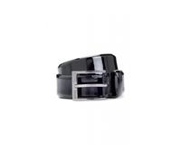 Italian-made Belt with Branded Buckle - male - Boss - Belts - Black - 95 CM - Accessories 95 CM