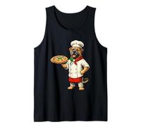 Italian Mastiff Pizza Chef Funny Italy Dog Cooking Tank Top