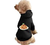 Italian Meatball Spaghetti Funny Dog Hoodie Sweatshirts Pet Pullover Puppy Cats Clothes for Small Medium Large