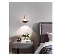 Italian Minimalist Bedside lamp, Lifting Touch Sensor Small Chandelier, Entrance Background Hanging Wire(Black-Lift,White)
