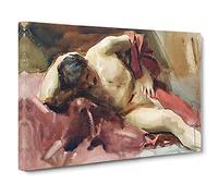 Italian Model By John Singer Sargent Canvas Print | Gallery Wrapped 30mm Frame Wall Art | 30x20 inches | Ready to Hang | Classic Picture | Living Room Bedroom Lounge Office