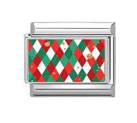 Italian Modular Jewelry Findings Module Christmas | Stainless Steel Texture, Christmas Theme Jewelry Making Part, Suitable for, Modular Connection