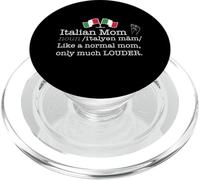 ITALIAN MOM Funny Dictionary Definition Italy Flag Meme PopSockets PopGrip for MagSafe