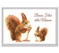 Italian Mother’s Day Card - Buona Felice della Mamma - Language of Italy - Blank inside to write your own message - Premium Quality size Mum Grandma Godmother etc - Happy Wishes - Special Keepsake