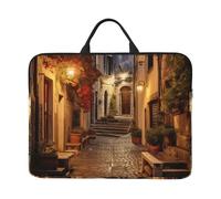Italian Old Street Print 14in Laptop Case Notebook Cover For School Office Travel Portable Computer Bag