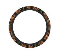 Italian Old Street Print Practical Steering Wheel Cover Non-Slip Car Truck Cute Interior Accessory Daily Use