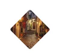 Italian Old Street Printing 10 Pieces Air Freshener Car Hanging Cards Air Freshener Sheets With Rope For Cars Home