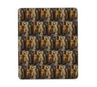 Italian Old Street Printing Mouse Pads for Computers Laptop Mouse with Nonslip Rubber Base Keyboard Mat Desk Pad