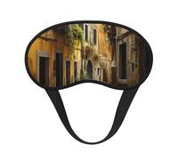 Italian Old Street Sleeping Mask for Adults Blackout, Comfortable Eye Mask Blocking Light for Travel, Yoga