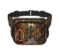 Italian Old Street Unisex Fashion Waist Packs, Stylish Fanny Packs for Workouts, Running, Traveling, and Hiking