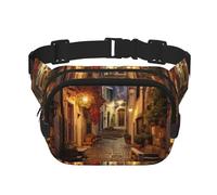 Italian Old Street Unisex Fashion Waist Packs, Stylish Fanny Packs for Workouts, Running, Traveling, and Hiking