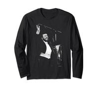 Italian Opera Singer Luciano Pavarotti by Michael Grecco Long Sleeve T-Shirt