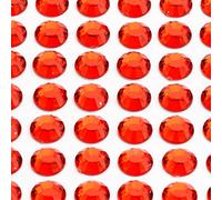 Italian Options - 10mm Red Diamante Rhinestone Gem Crystal Stickers (50 pcs)