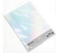Italian Options 250GSM Holographic Mirror Card Craft Paper 10 Sheets, A4 Size, Rainbow Shimmer