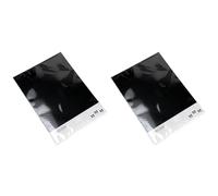 Italian Options 250GSM Mirror Card Craft Paper 10 Sheets, A4 Size, Gloss Black (Pack of 2)
