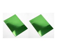 Italian Options 250GSM Mirror Card Craft Paper 10 Sheets, A4 Size, Green (Pack of 2)