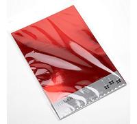 Italian Options 250GSM Mirror Card Craft Paper 10 Sheets, A4 Size, Red