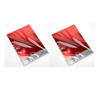 Italian Options 250GSM Mirror Card Craft Paper 10 Sheets, A4 Size, Red (Pack of 2)