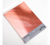 Italian Options 250GSM Mirror Card Craft Paper 10 Sheets, A4 Size, Rose Gold