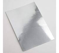 Italian Options 250GSM Mirror Card Craft Paper 10 Sheets, A4 Size, Silver