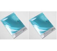 Italian Options 250GSM Mirror Card Craft Paper 10 Sheets, A4 Size, Turquoise (Pack of 2)