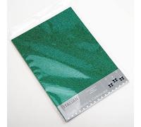 Italian Options 250GSM Non Shed Glitter Card Craft Paper 10 Sheets, A4 Size, Bottle Green