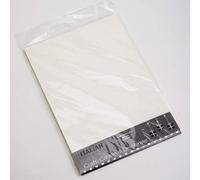 Italian Options 250GSM Non Shed Glitter Card Craft Paper 10 Sheets, A4 Size, Ice White