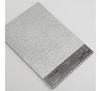 Italian Options 250GSM Non Shed Glitter Card Craft Paper 10 Sheets, A4 Size, Silver