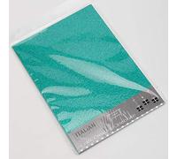 Italian Options 250GSM Non Shed Glitter Card Craft Paper 10 Sheets, A4 Size, Turquoise