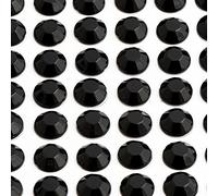 Italian Options - 3mm Black Diamante Rhinestone Gem Crystal Stickers (176 pcs)