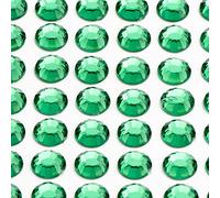 Italian Options - 6mm Emerald Diamante Rhinestone Gem Crystal Stickers (100 pcs)