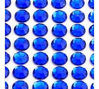 Italian Options - 8mm Royal Blue Diamante Rhinestone Gem Crystal Stickers (80 pcs)