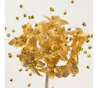 Italian Options Babies Breath 2.5cm Small Artificial Pearl Flowers Gold (72 Pack)