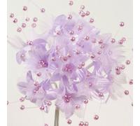 Italian Options Babies Breath 2.5cm Small Artificial Pearl Flowers Lilac (72 Pack)