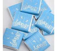 Italian Options Baby Shower Chocolate Neapolitans Blue Baby Boy (100 Chocolates)