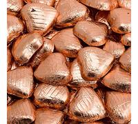 Italian Options Chocolate Foiled Hearts 100 Chocolates, 3cm, Copper