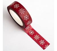 Italian Options Christmas Snowflakes Adhesive Washi Tape (15mm x 10 Metre)