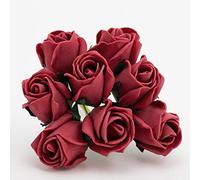 Italian Options Colourfast Artificial Foam Rose Flowers Wedding Bouquet, 3cm, Scarlet
